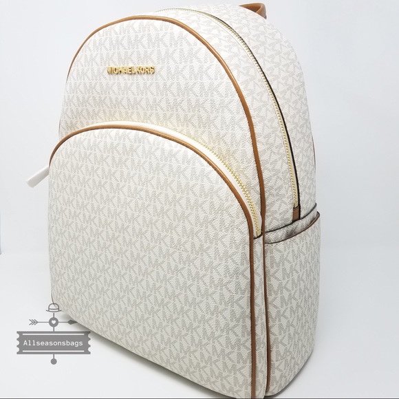 Michael Kors Abbey Large vanilla acorn backpack - Picture 6 of 8